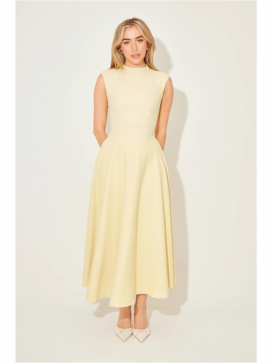 Odd Muse Dresses & Skirts - NWT ODD MUSE THE ULTIMATE MUSE SLEEVELESS HIGH WAIST MIDI DRESS yellow sz medium